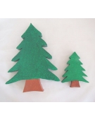 Polystyrene Christmas Tree Flat 10x8x2cm