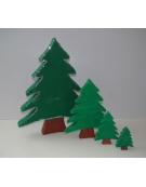 Polystyrene Christmas Tree Flat 10x8x2cm