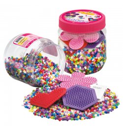 Hama Beads Heart & Flower Tub