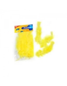 Feathers 8cm 30pcs - Yellow - Meyco