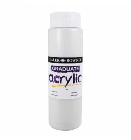 Acrylic Paint Graduate 500ml - Pearl White