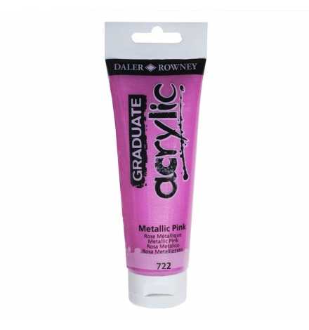 Acrylic Paint Graduate 120ml - Metallic Pink