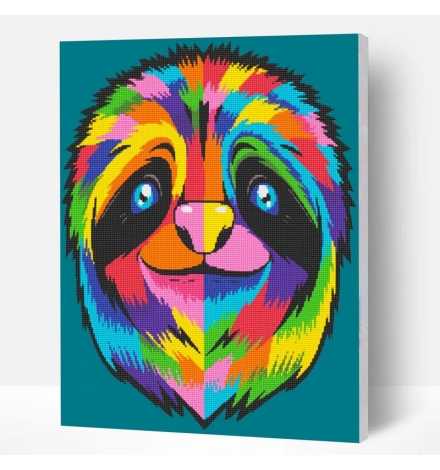 Diamond Painting Kit on Canvas 30x40cm Sloth