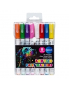 Acrylic Paint Markers 1-3mm tip 8pcs - Centrum