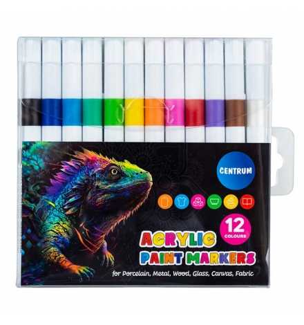 Acrylic Paint Marker 2-4mm tip 12pcs - Centrum