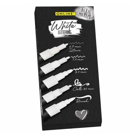 Set Calli.Brush Lettering Pen Markers 5 pcs - Online