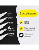 Set Calli.Brush Lettering Pen Markers 5 pcs - Online