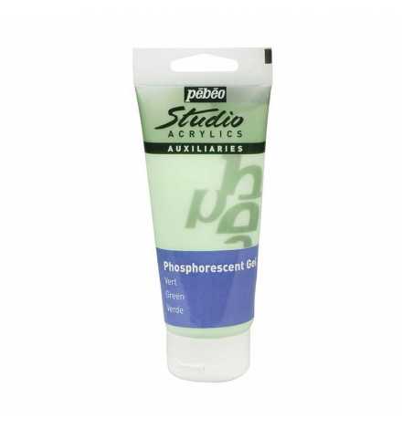 Phosphorescent Studio Gel 100ml Green - Pebeo