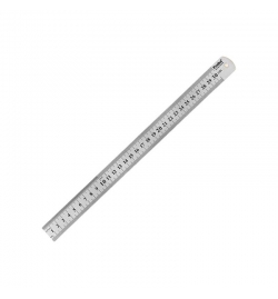 Ruler Metallic 30cm Flat