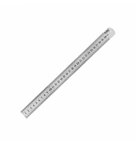 Ruler Metallic 30cm Flat