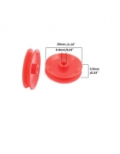 Plastic Pulley 29mm D - 4mm H