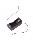 Battery Holder 1 x D Flat with Wire Leads