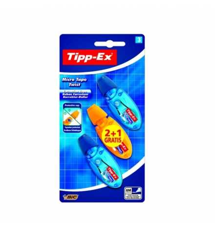 Tipp-Ex Micro Tape Twist Διορθωτική Ταινία 2+1 Δώρο