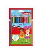 Pencils Colored Set 18pcs - Stabilo