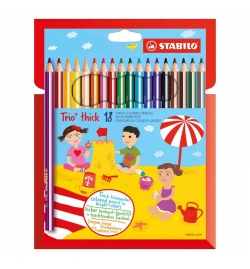 Triangular Pencils Colored Set 18pcs - Stabilo