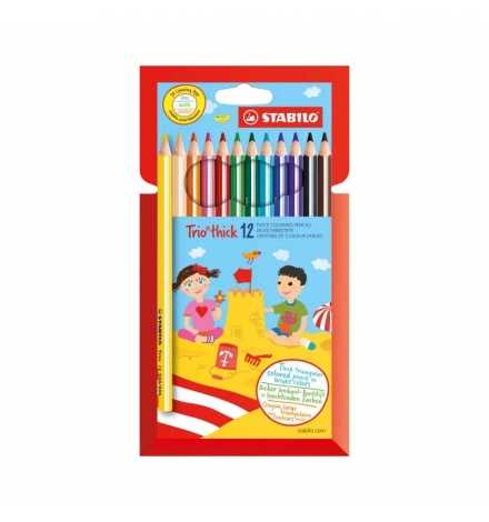 Triangular Pencils Colored Set 12pcs - Stabilo