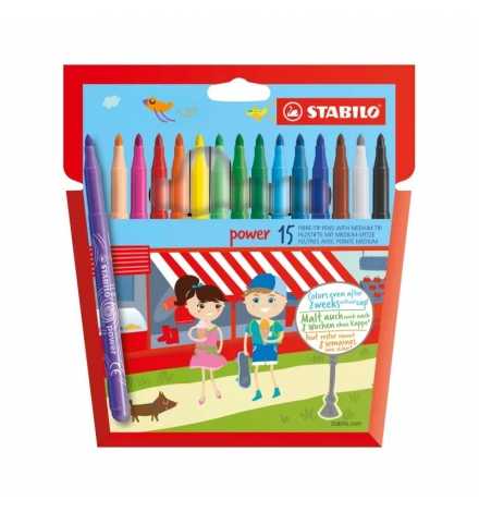 Medium felt-tip Markers 15pcs - Stabilo