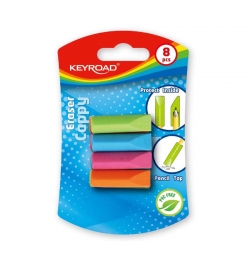 Eraser & Pencil Top Cappy 8pcs Keyroad