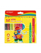 Fiber Markers  Jumbo 12pcs - Keyroad