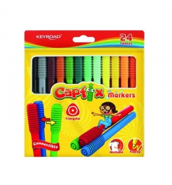 Connectible Felt Tip Markers 24pcs - Keyroad