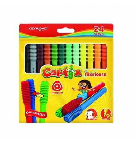 Connectible Felt Tip Markers 24pcs - Keyroad