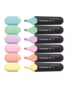 Highlighter Job wallet 6 Pastel colors