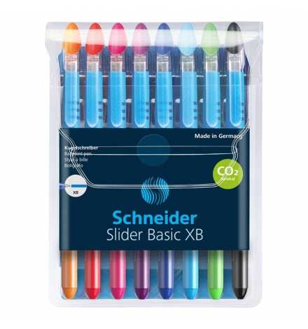 Ballpoint Pen Slider Basic XB  8pcs Wallet