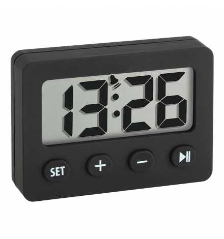 Digital alarm clock with timer and stopwatch TFA