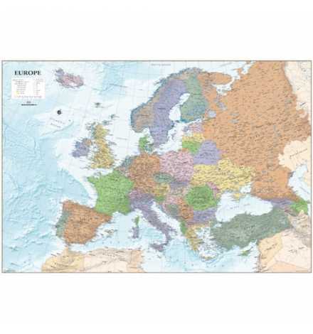 Political Map of Europe (English)