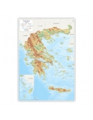 Physical & Political Map of Greece 100x130cm (in Greek)