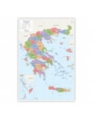 Physical & Political Map of Greece 100x130cm (in Greek)