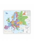 Physical and Political Map of Europe 96x107cm (in Greek)