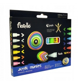 Acrylic Paint Marker Set 12pcs - Fiorello