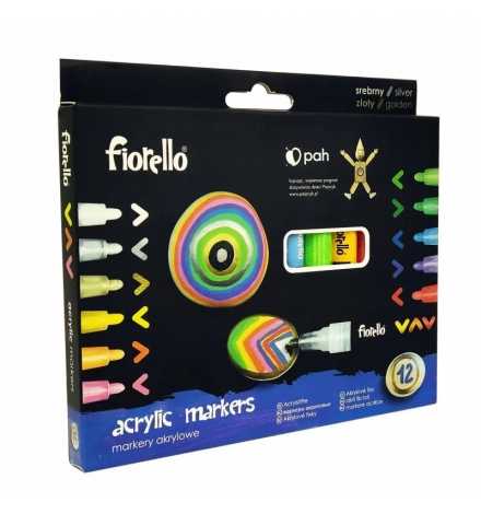 Acrylic Paint Marker Set 12pcs - Fiorello