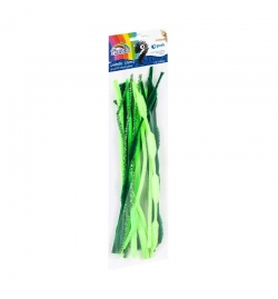 Pipe Cleaners 30cm Assorted Green 20pcs