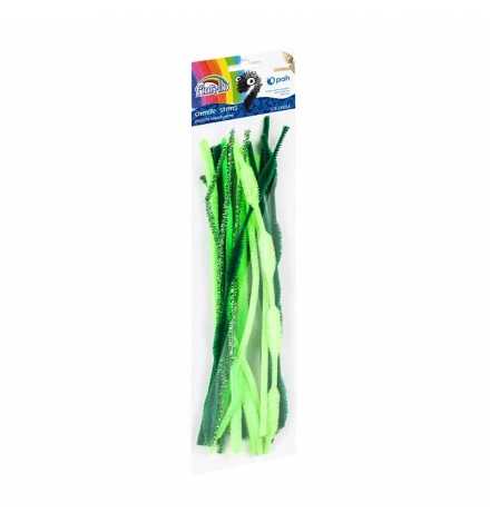 Pipe Cleaners 30cm Assorted Green 20pcs