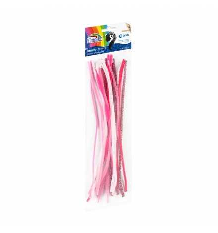 Pipe Cleaners 30cm Assorted Pink 20pcs