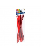 Pipe Cleaners 30cm Assorted Red 20pcs