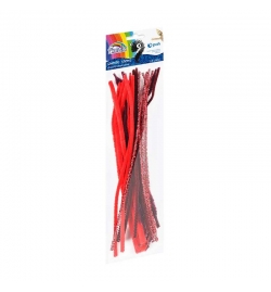 Pipe Cleaners 30cm Assorted Red 20pcs