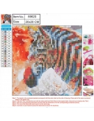 Diamond Painting Kit 20x20cm Ζέβρα