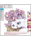 Diamond Painting Kit 20x20cm Cat