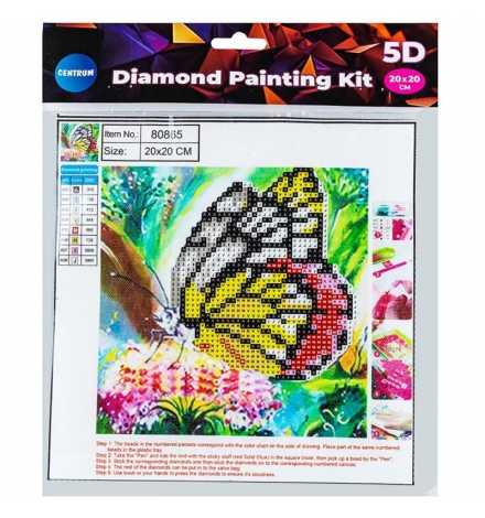 Diamond Painting Kit 20x20cm Butterfly