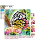 Diamond Painting Kit 20x20cm Πεταλούδα