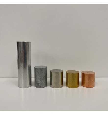 Equal Mass Metal Cylinder Set pk5