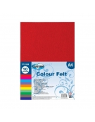 Felt Pack A4 10pcs Various Colours