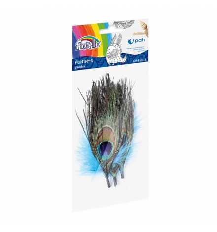 Feathers 14-16cm 3pcs - Peacock