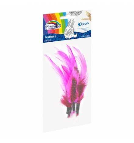 Feathers 11-13cm 3pcs - Pink/Black