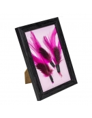 Feathers 11-13cm 3pcs - Pink/Black