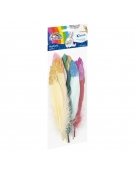 Feathers 10-15cm 10pcs - Colored with Glitter