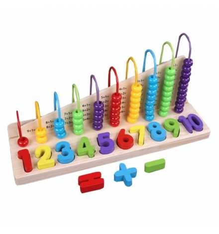 Wooden Triple Play Calculating Toy